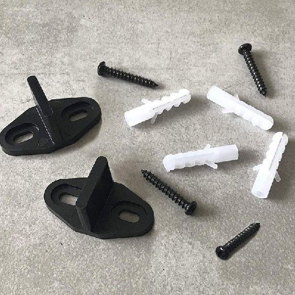 新品Sliding Door Floor Guides  Black Closet Door Guide Floor