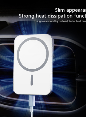 .15W Magnetic Wireless Car Charger Mount Adsorbable Phone