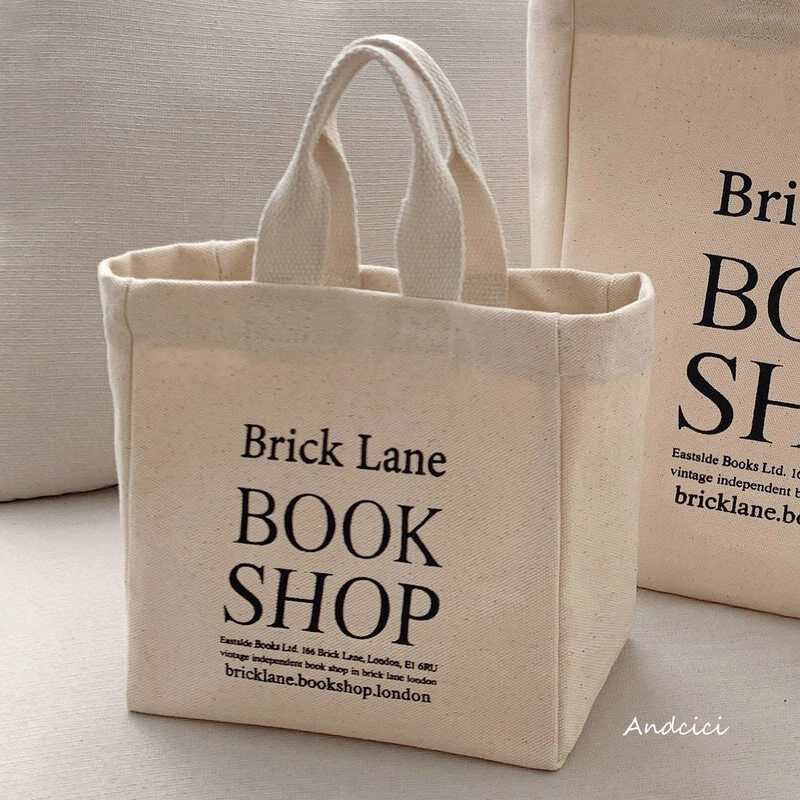 ANDCICI@博物馆法式帆布包手提袋小包男女学生便当袋便当袋购物袋