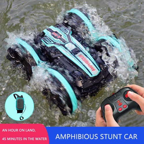 好货Newest High-tech Remote Control Car 2.4G Amphibious Stun