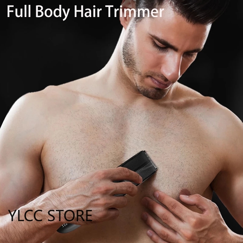 Men's Electric Groin Hair Trimmer Pubic Hair Trimmer Bod