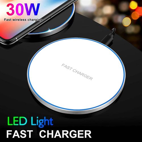 Ultra Slim Qi Wireless Charger 30w Fast Charging Max Pad S