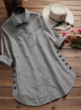 Loose Maternity Blouse Long Sleeve Nursing Shirt Casual