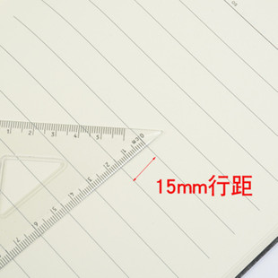宽行距笔记本15mm大行距小本a6宽横线写大字记事本宽线软面宽条格