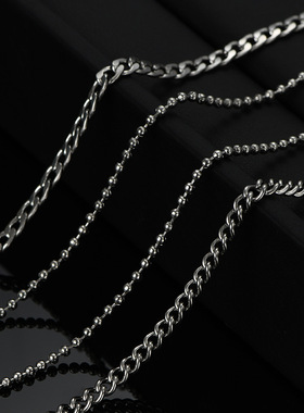 欧美跨境饰品女士珍珠项链嘻哈星星笑脸钛钢项链女小众设计感吊坠