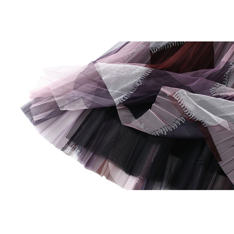 新品Korean Style 2022 Geometric Print Y2K Skirt VD1702 Women