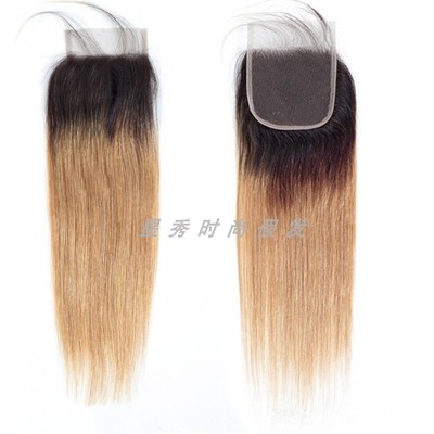 新品peruvian brown gradient 1b27 human hair bundles extensio