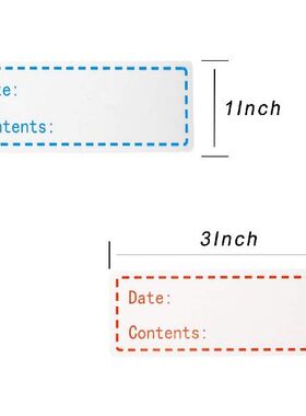 00Pcs Removable Freezer Labels 1 x  Inch &amp 500x Removable