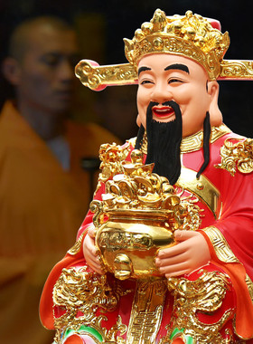财神居家供奉开业神像招财摆件店铺比佛像干家用财神爷佛像文
