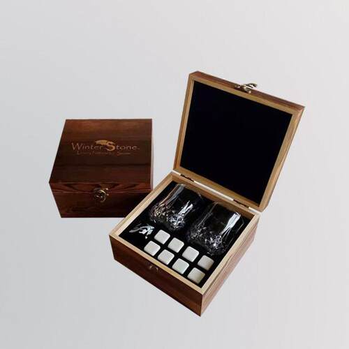 大理石冰酒石木盒套装Whi