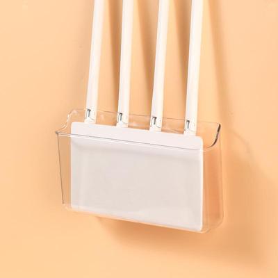 路由器收纳盒放置架置物架机顶盒WIFI插排插座支架挂钩壁挂固定器