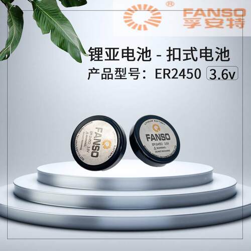 FANSO/孚安特 ER2450 3.6V 汽车胎压监控电池 纽扣电池 TLH-2450