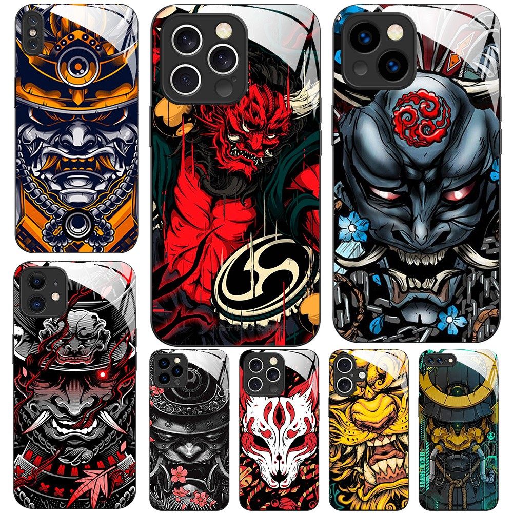 磁吸玻璃手机壳适用苹果iPhone 16 15 14Pro12Max13Pro11 日本鬼怪武士,3C数码配件,手机保护套/壳,淘宝优惠券,粉丝福利购,淘宝优惠卷
