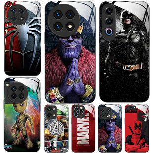 玻璃手机壳适用一加13 12 11 10 9R ACE2 2V 3V5PRO 漫威蜘蛛侠复仇者联盟