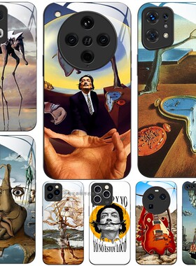 玻璃手机壳适用OPPO FINDX8 PRO X7X6X5X3RENO13RPO12 11K12K11K10  萨尔瓦多·达利Salvador Dali