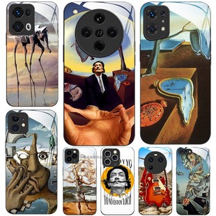 FINDX8 萨尔瓦多·达利Salvador PRO 11K12K11K10 Dali X7X6X5X3RENO13RPO12 玻璃手机壳适用OPPO