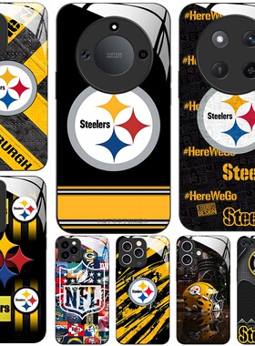 玻璃手机壳适用荣耀500 400 300PRO200 100 50 60 70 90GT80X60X50X40 Pittsburgh Steelers匹兹堡钢人队