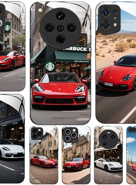 玻璃手机壳适用OPPO FINDX8 PRO X7X6X5X3RENO13RPO12 11K12K11K10  帕纳梅拉保时捷跑车