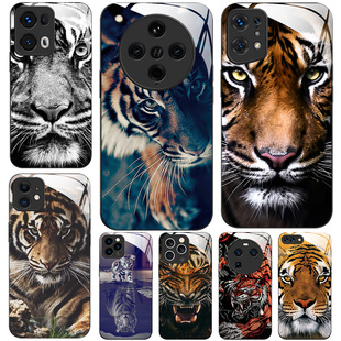 11K12K11K10 玻璃手机壳适用OPPO X7X6X5X3RENO13RPO12 PRO 老虎图案 FINDX8