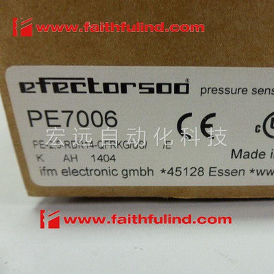 。以及Ifm PE7006 易福门全新压力传感器 PE-2.5-RDR14-QFRKG/US/