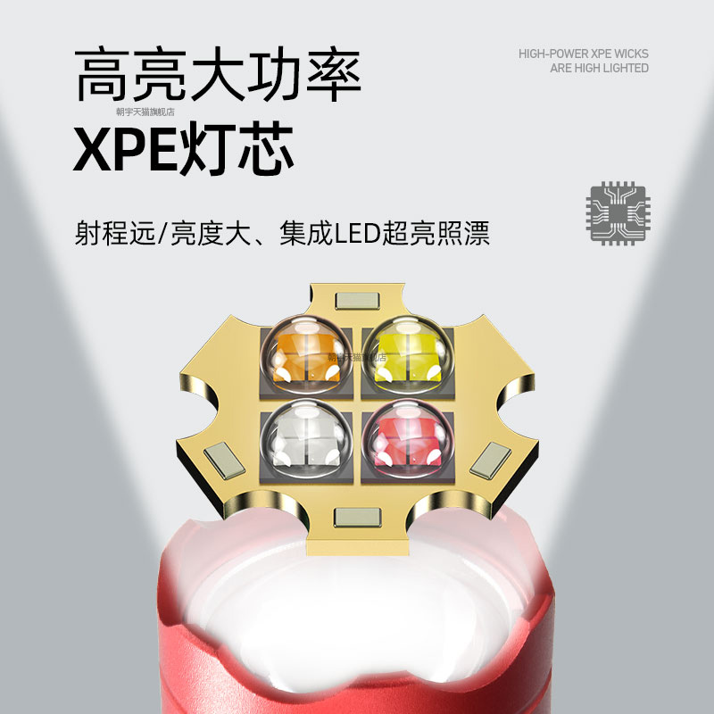 钓鱼灯夜钓灯野钓钓鱼蓝光灯强光超亮台钓灯头USB调焦钓椅钓箱