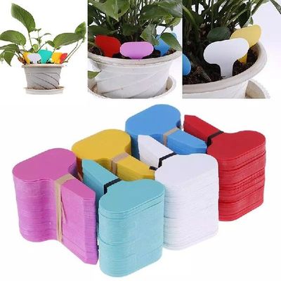 100 Pcs T-type Nursery Garden Plant Tag Flower Labels Plant