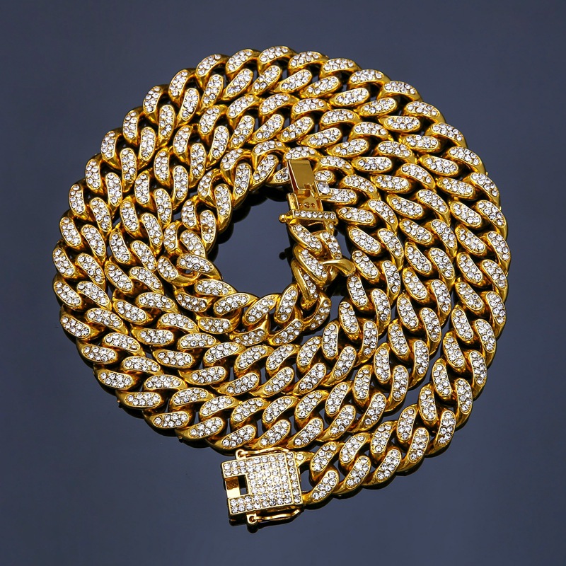 Golden Link Chain Necklace Men Hip hop Necklace Jewelry