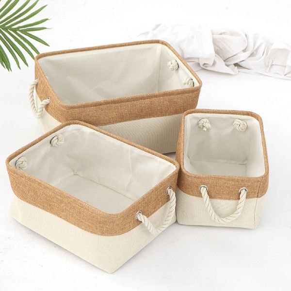 3pcs Foldable Clothes Container with Handle Heavy Duty