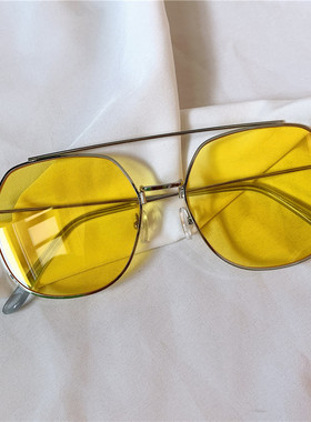 咖啡系新款茶色墨镜女韩版潮网红同款圆脸复古太阳镜偏光防紫外线