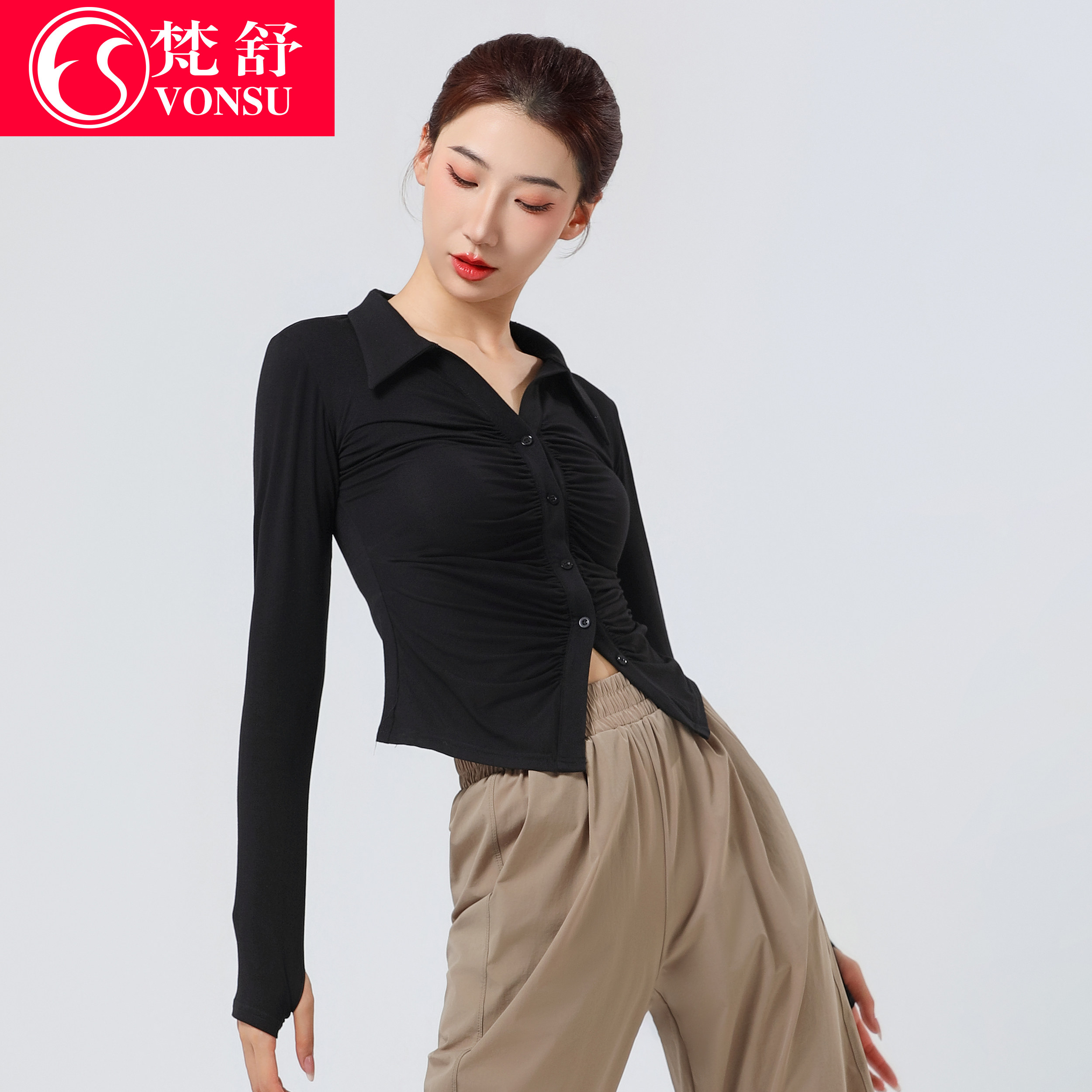梵舒现代舞中国舞古典舞练功服图片