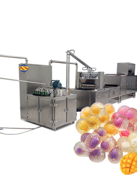 SE-1201J-150爆浆鲜果汁夹芯软糖全自动浇注生产线 糖果机