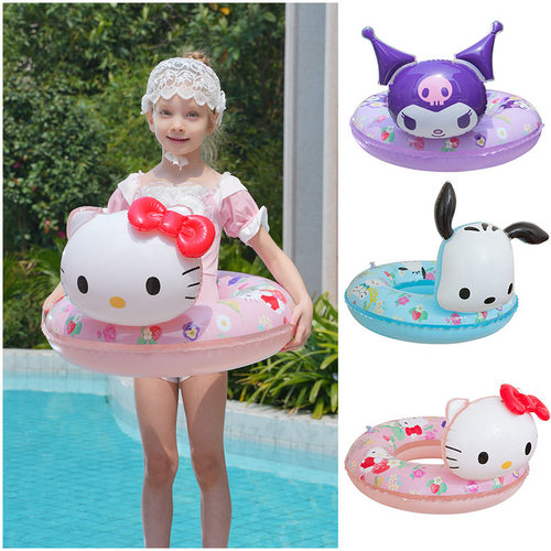 三丽鸥立体带头游泳圈儿童加厚男女童防侧翻童初学宝宝腋下救生圈