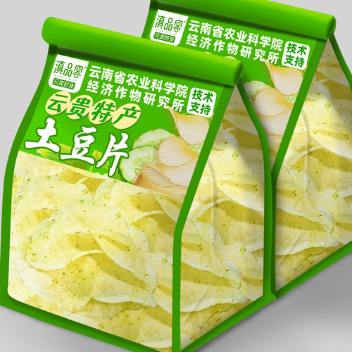 农科院黄瓜土豆片原切香麻辣薯片云贵特产洋芋片休闲零食解馋小吃
