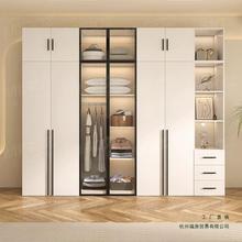 实木衣柜家用卧室轻奢储物柜子简约全套现代衣柜出租屋大容量组合