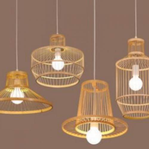 日式餐厅竹编吊灯中式简约茶室包厢餐馆吧台灯创意客栈榻榻米灯具