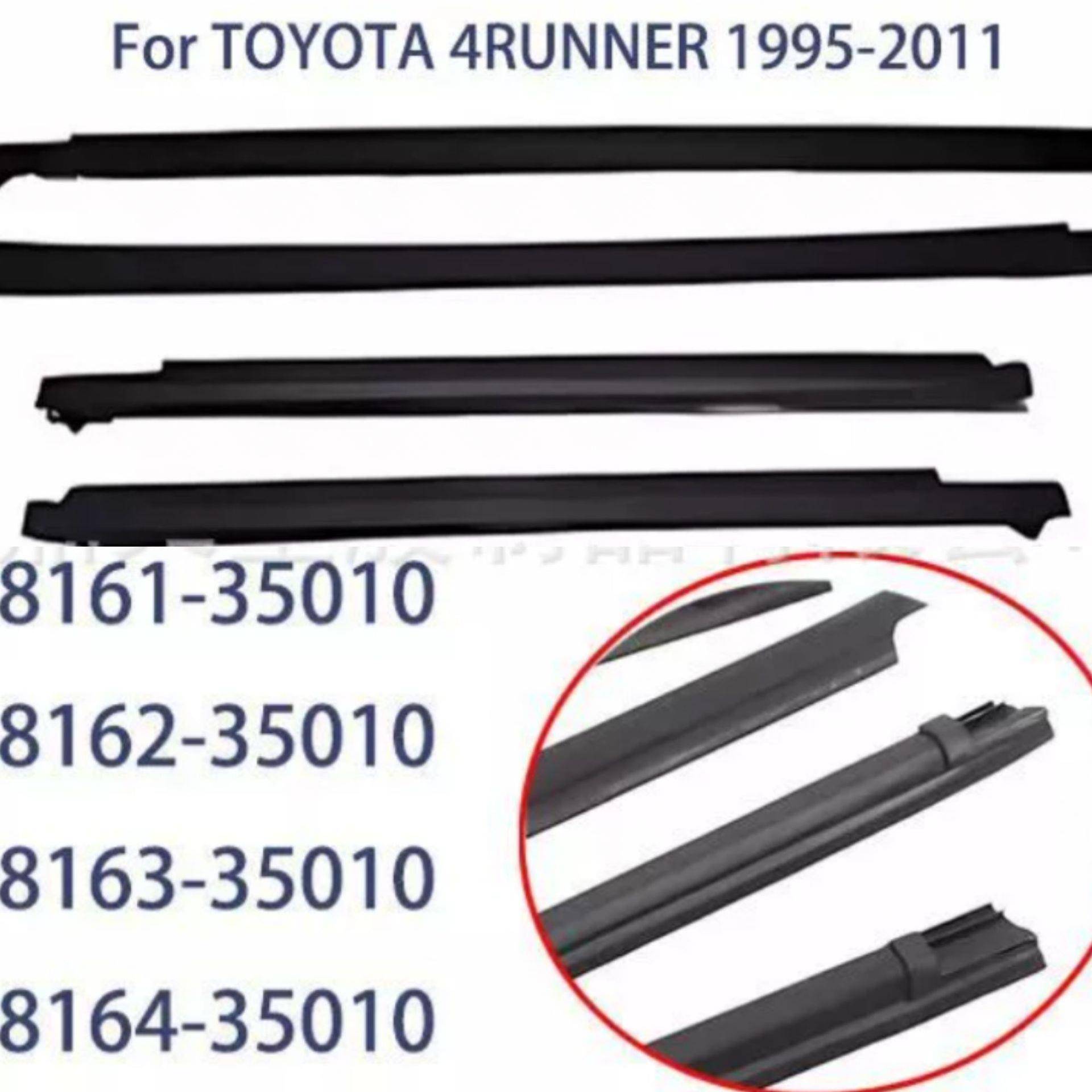 68161-3501068162-35010适配95-02年4RUNNER车门外压条挡水条