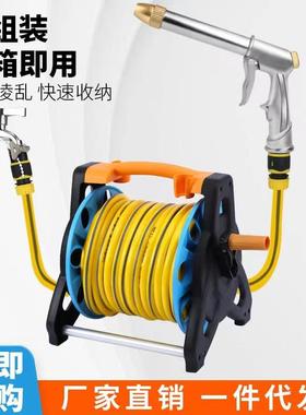 直销大号水管车收纳架套装园林浇花洗车工具四季软管绕管器
