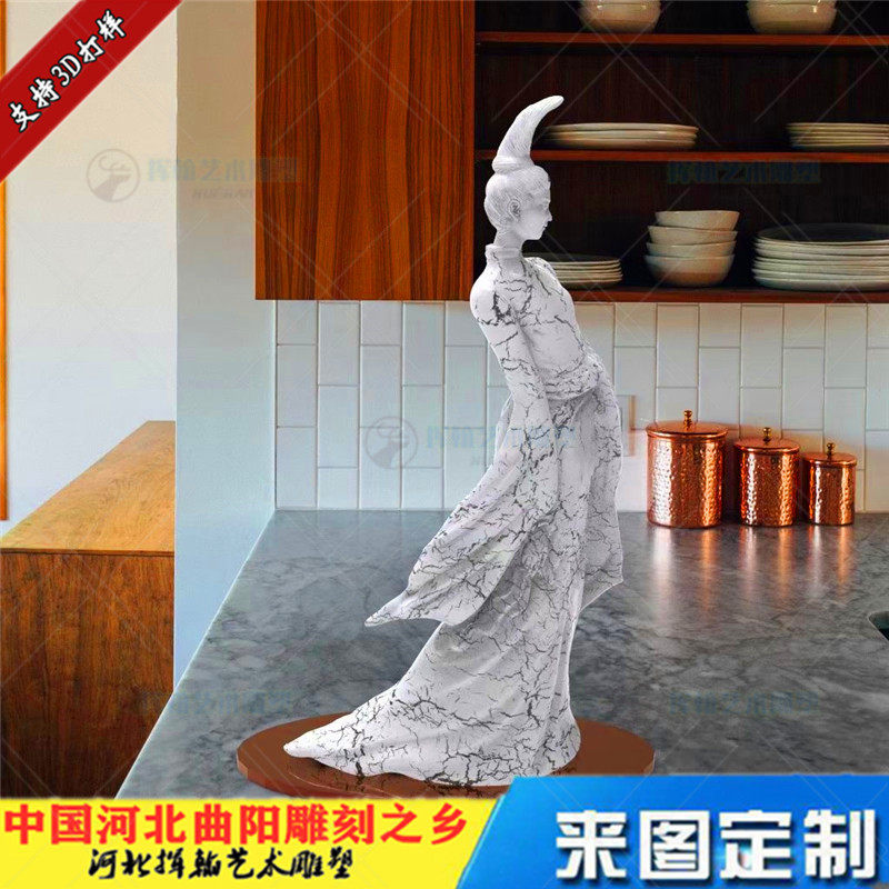 玻璃钢古代女人物雕塑唐风女人体创意贵妃雕像博物馆展览馆艺术品