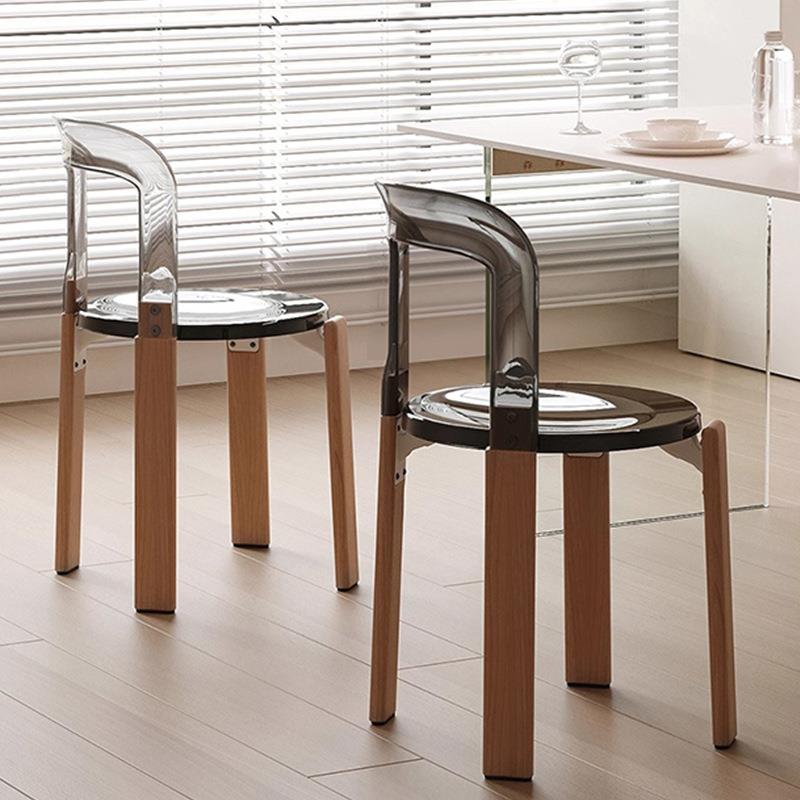 北欧实木餐椅设计师中古简约餐桌椅家用客厅靠背椅网红阳台休闲椅