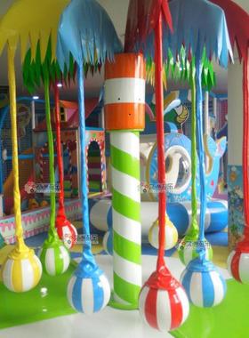 儿童淘气堡设备电动草莓椰子树新型儿童乐园设备室内游乐场