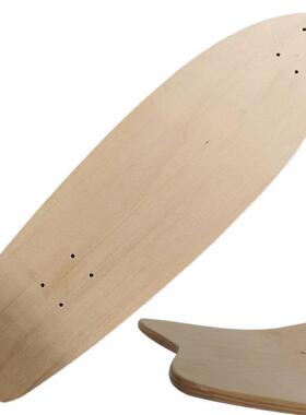 31寸枫木陆冲板面专业陆地冲浪板面加厚枫木脚窝板面80厘米裸板