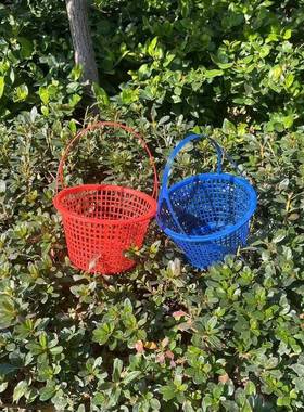 草莓篮子手提110斤一次性塑料水果篮桑葚樱桃杨梅采摘筐直销