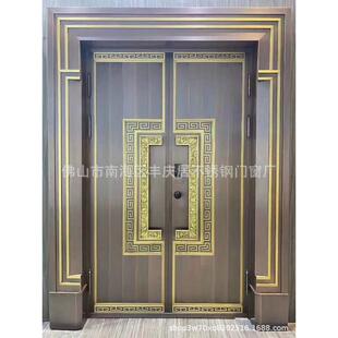 古典整套门铸铝隔音防盗门现代风格进户门中式家用门