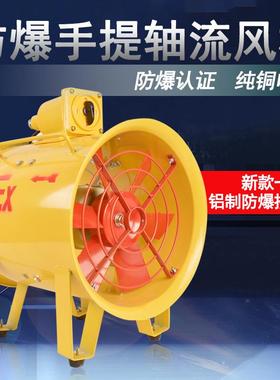 隔爆式手提移动轴流风机BSFT-300便携式防爆手提安全排烟风扇