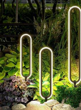 草坪灯别墅庭院花坛灯小区园林亮化地插灯简约氛围新款景观灯