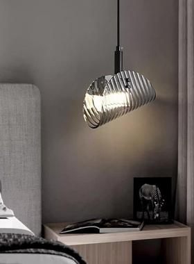 现货北欧卧室床头玻璃吊灯现代简约餐厅吧台小吊灯轻奢客厅背景灯