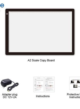 A2拷贝台书法临摹板绘画素描智能触控可调光LED灯柔光护眼透写台