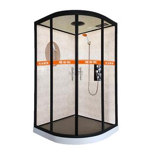 干湿分离浴室洗澡间淋浴房隔断钢化玻璃家用一体式卫生间沐浴房