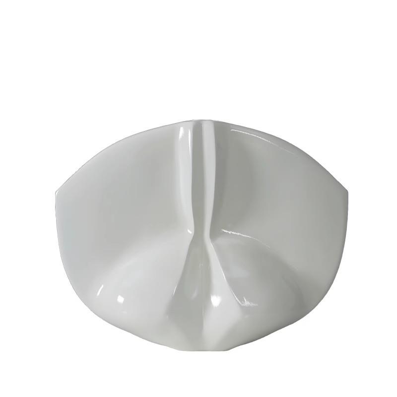 现代简约极简几何法式米色红色卡西花瓶树脂花器样板房桌面花瓶