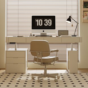 智能电动升降书桌书房学习桌办公桌电脑桌边柜一体可站立式 工作台